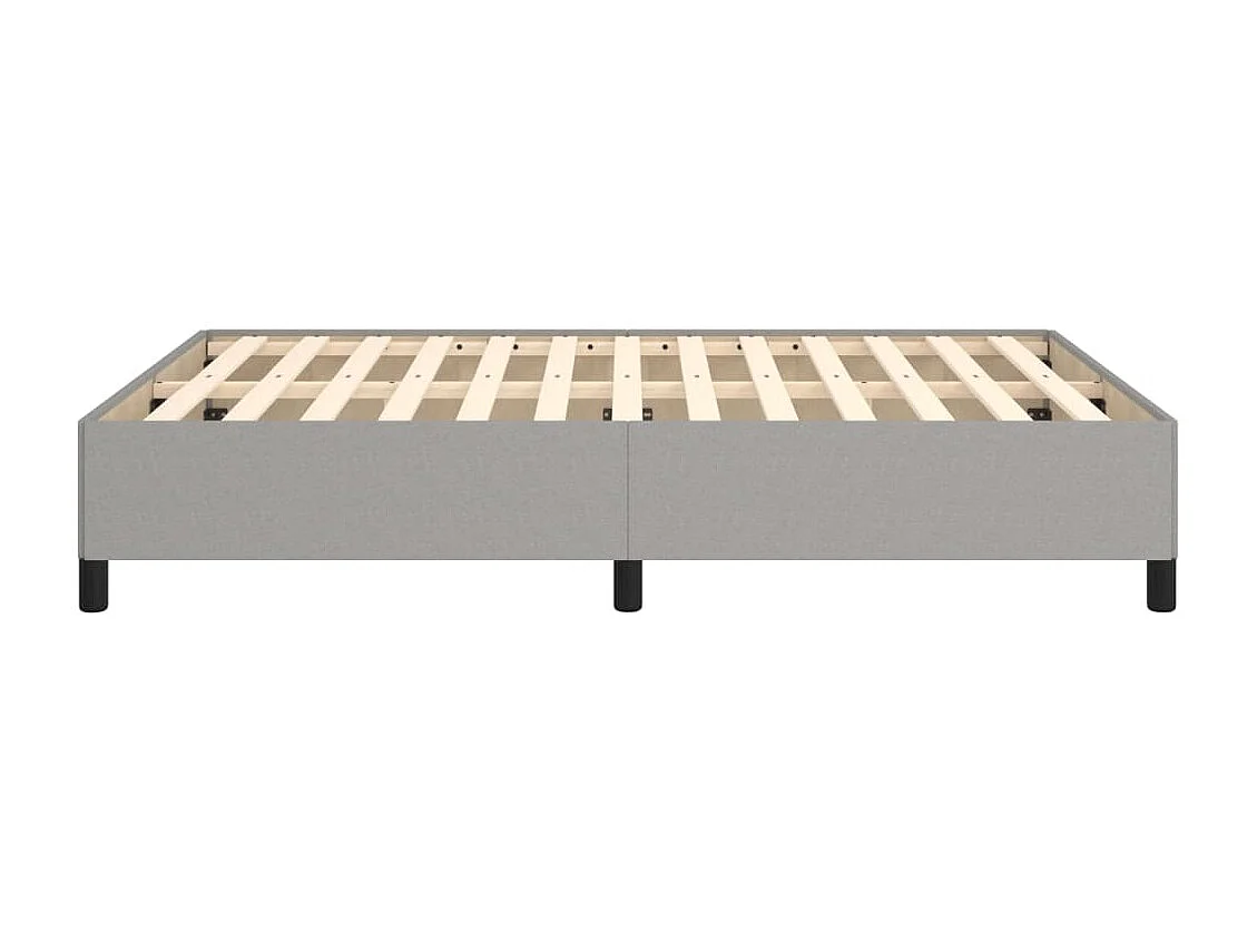 Berkfield Bed Frame without Mattress Light Grey 135x190 cm Double Double Fabric