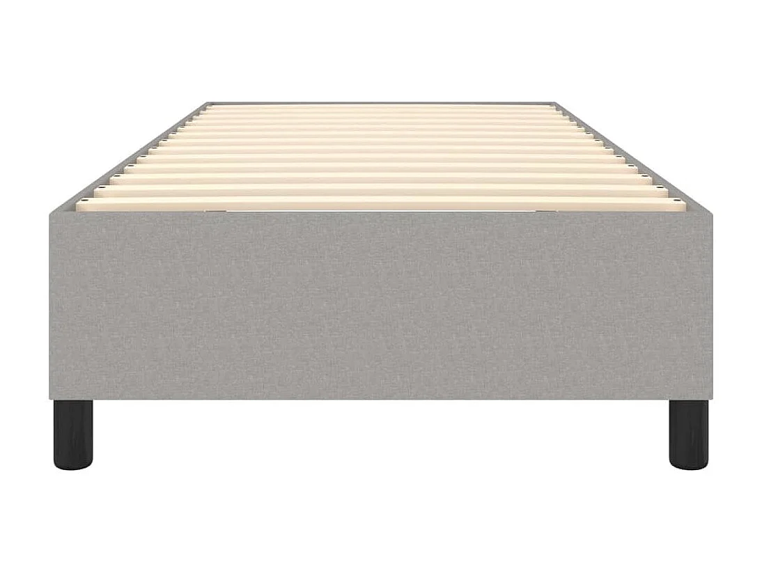 Berkfield Box Spring Bed Frame Light Grey Single Fabric (UK/IE/FI/NO only)