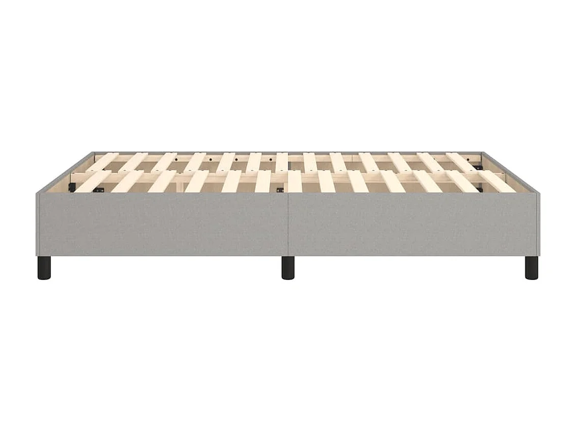 Berkfield Box Spring Bed Frame Light Grey Double Fabric (UK/IE/FI/NO only)
