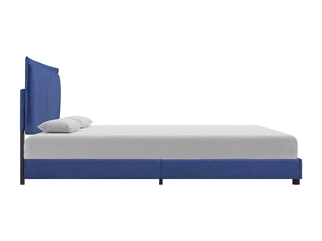 Berkfield Bed Frame without Mattress Blue Fabric 150x200 cm King Size