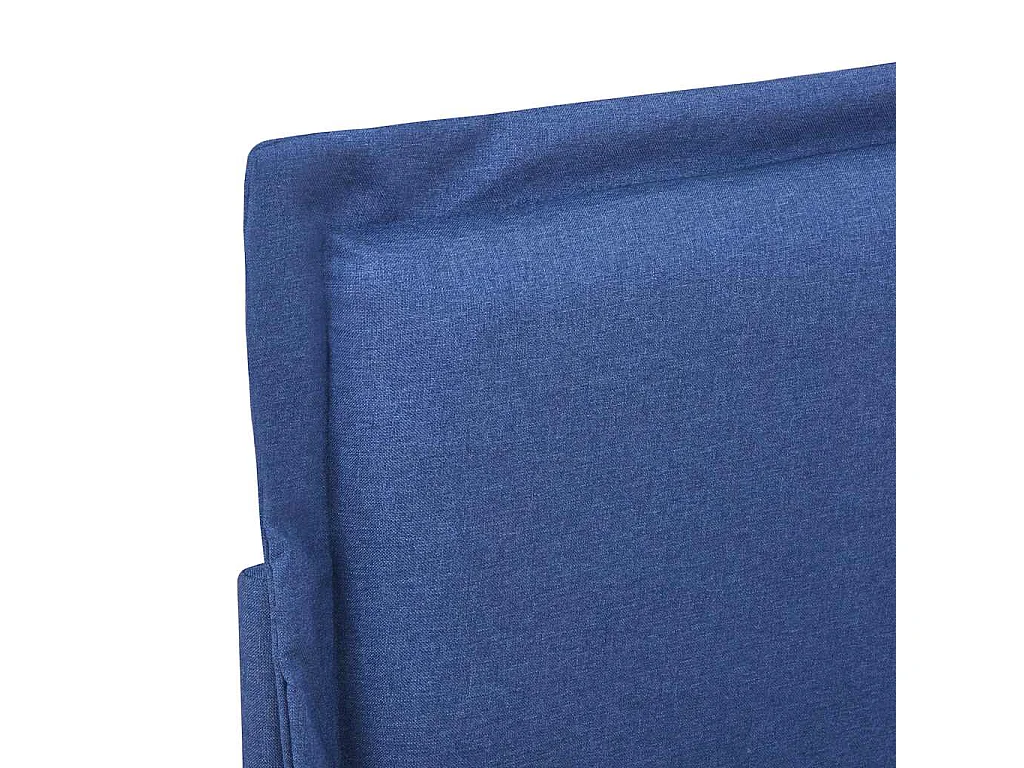 Berkfield Bed Frame without Mattress Blue Fabric 150x200 cm King Size