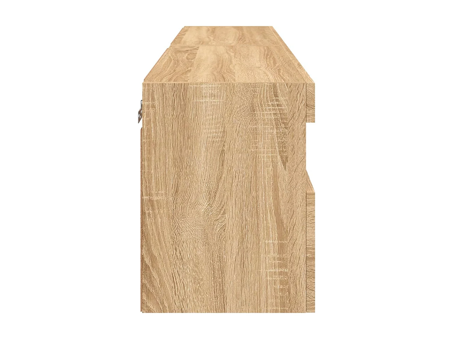 Berkfield TV Wall Cabinets with LED Lights 2 pcs Sonoma Oak 60x30x40 cm