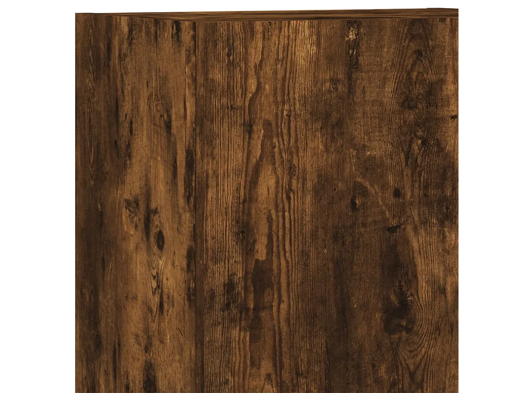 Berkfield 4 Piece TV Wall Units Smoked Oak Engineered Wood
