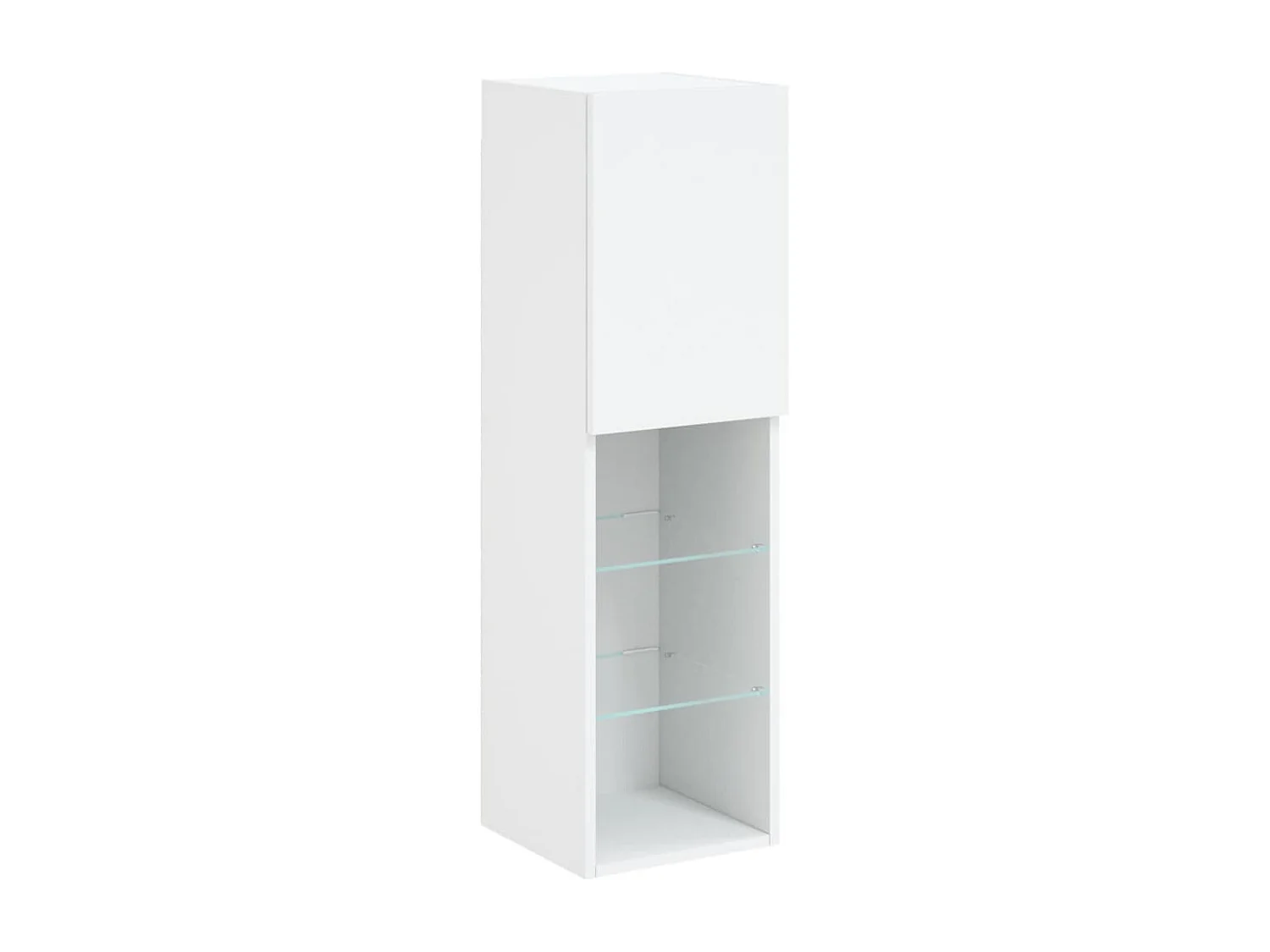 Berkfield 4 Piece TV Wall Units with LED White Engineered Wood