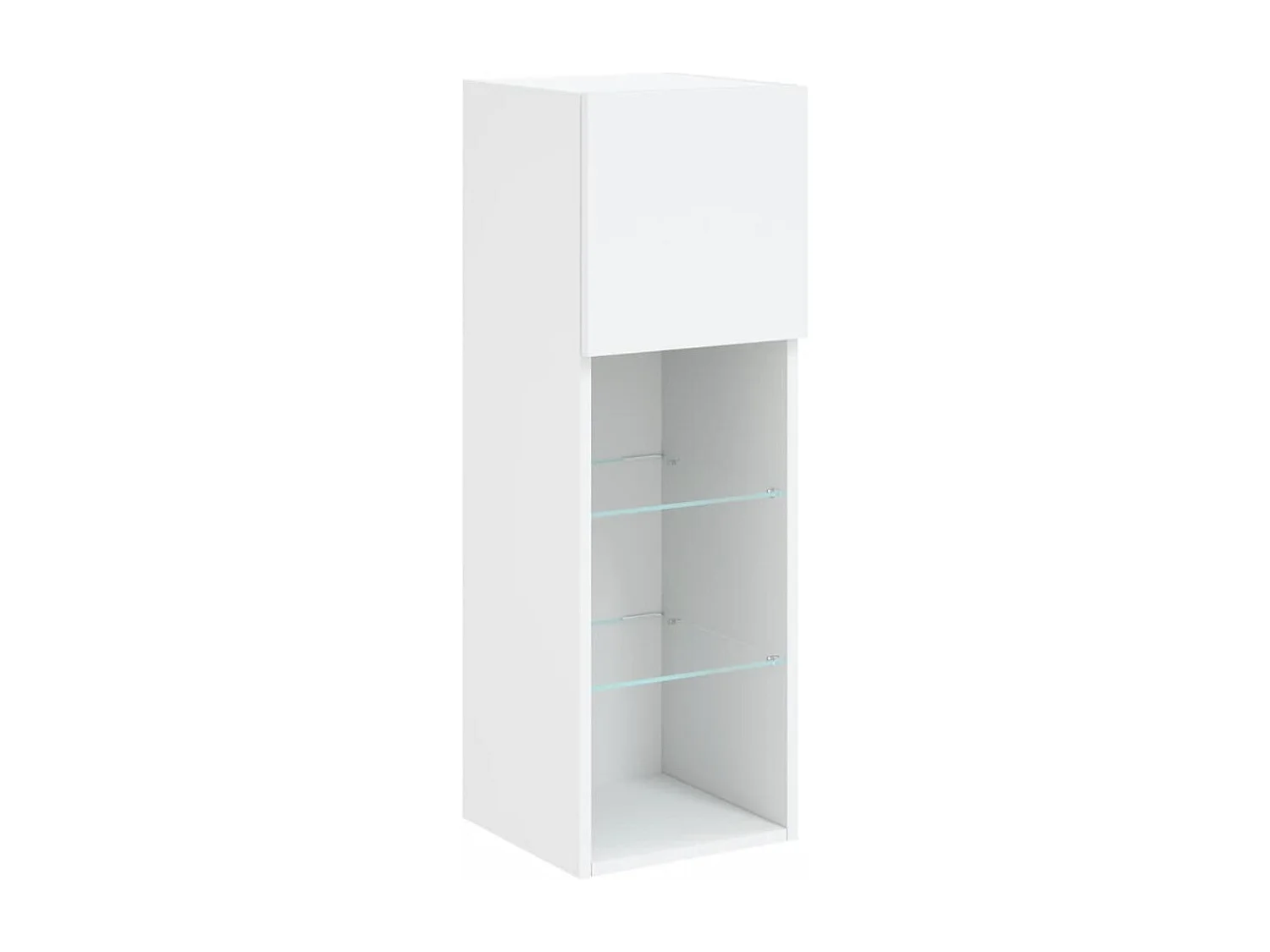 Berkfield 4 Piece TV Wall Units with LED White Engineered Wood