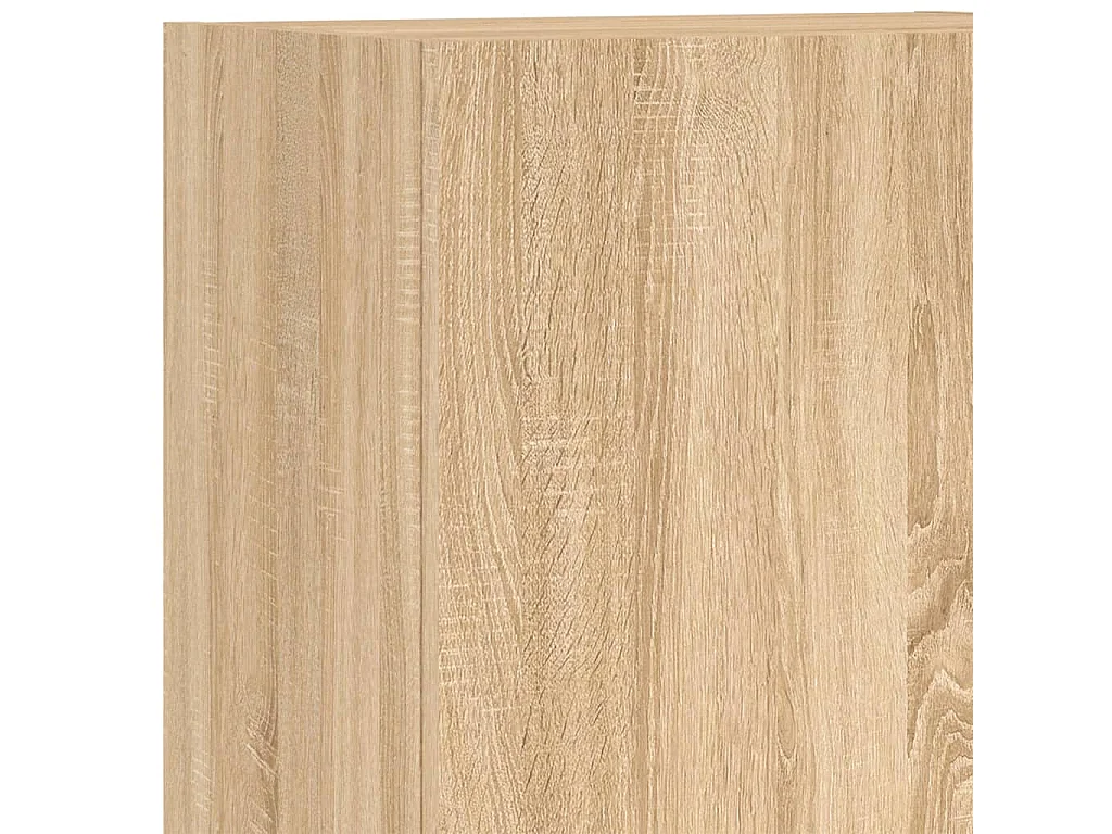 Berkfield 4 Piece TV Wall Units Sonoma Oak Engineered Wood