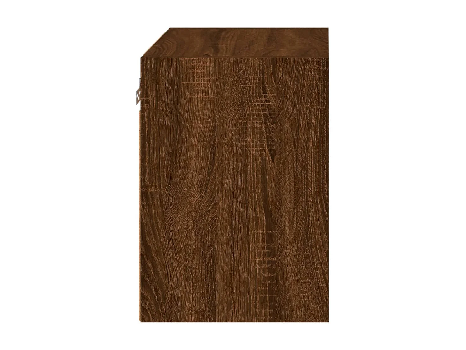 Berkfield Bedside Cabinets with LED Lights Wall-mounted 2 pcs Brown Oak