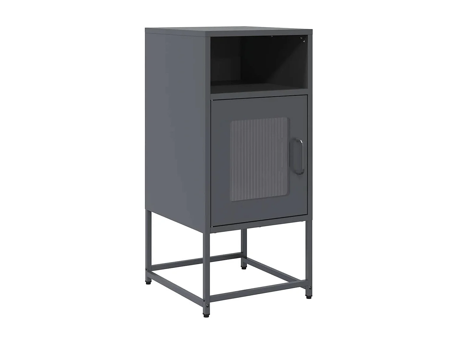 Berkfield Bedside Cabinet Anthracite 36x39x78 cm Cold-rolled Steel