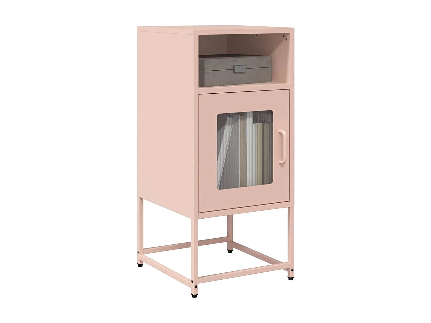 Berkfield Bedside Cabinet Pink 36x39x78 cm Cold-rolled Steel