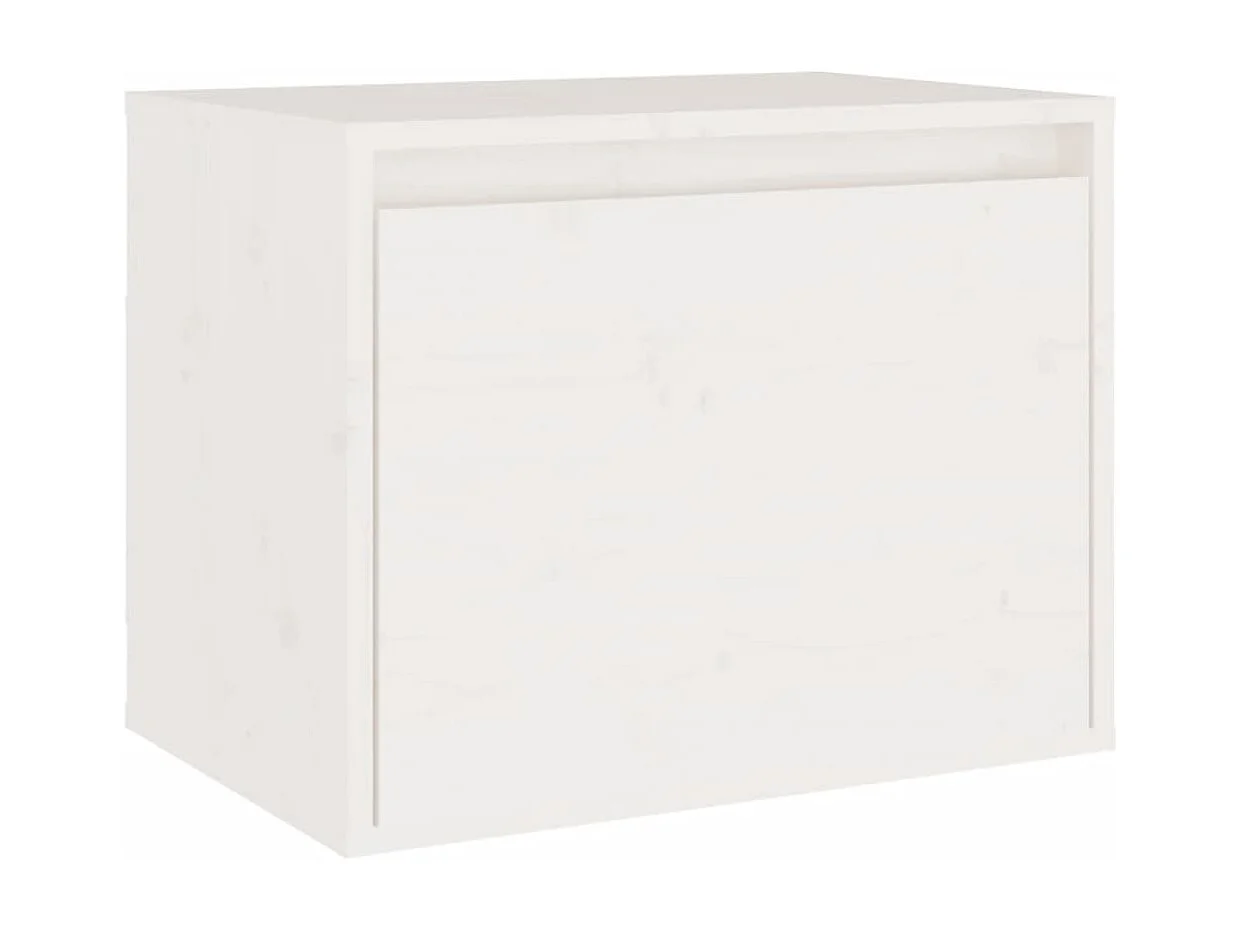 Berkfield TV Cabinets 4 pcs White Solid Wood Pine