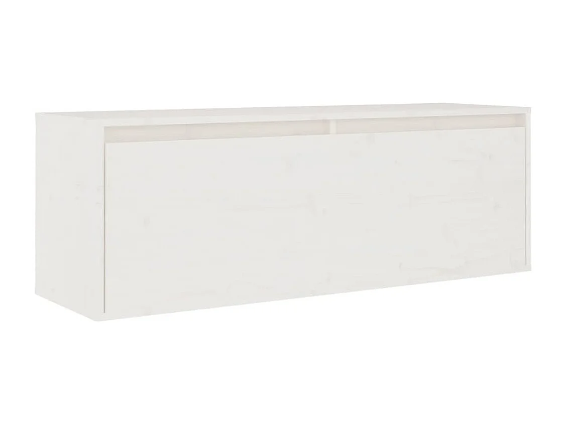 Berkfield TV Cabinets 4 pcs White Solid Wood Pine