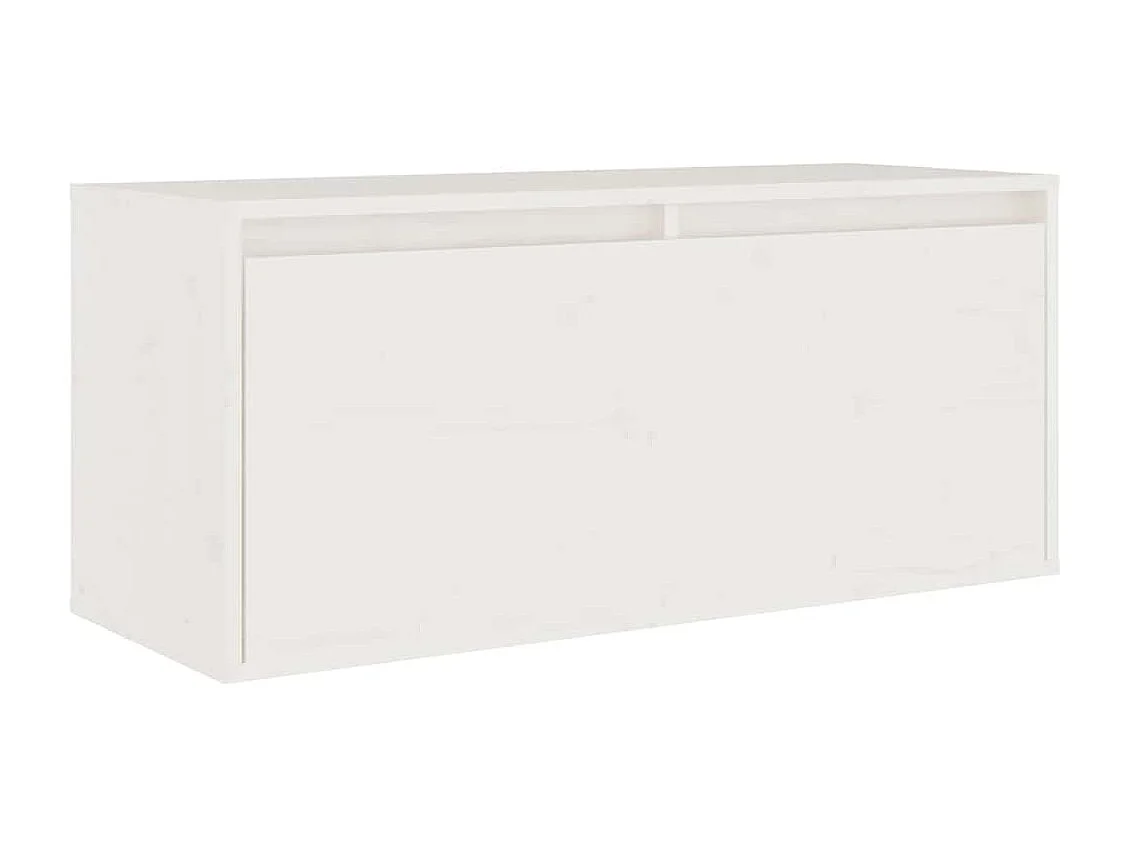Berkfield TV Cabinets 4 pcs White Solid Wood Pine