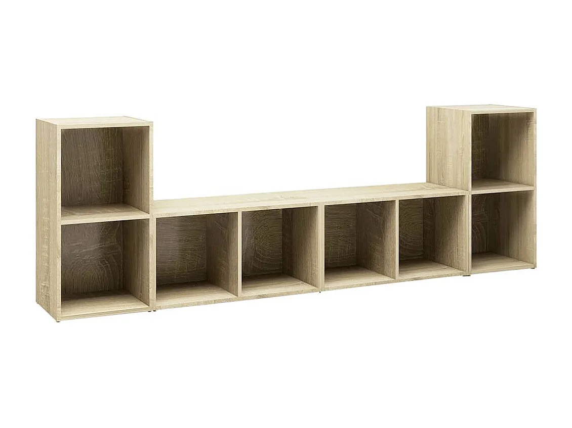 Berkfield TV Cabinets 4 pcs Sonoma Oak 72x35x36.5 cm Engineered Wood