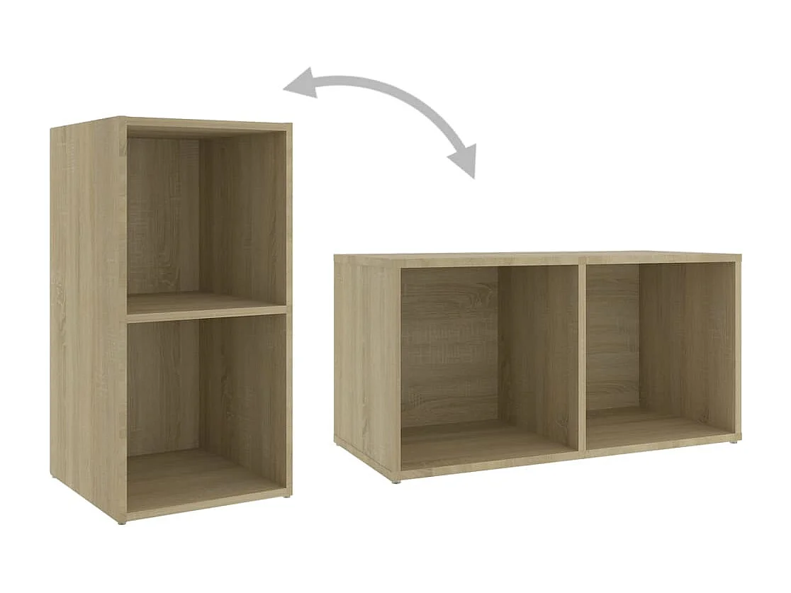 Berkfield TV Cabinets 4 pcs Sonoma Oak 72x35x36.5 cm Engineered Wood