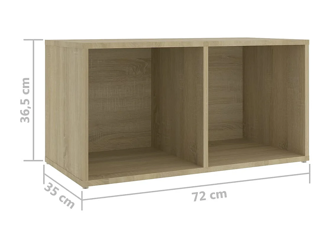 Berkfield TV Cabinets 4 pcs Sonoma Oak 72x35x36.5 cm Engineered Wood