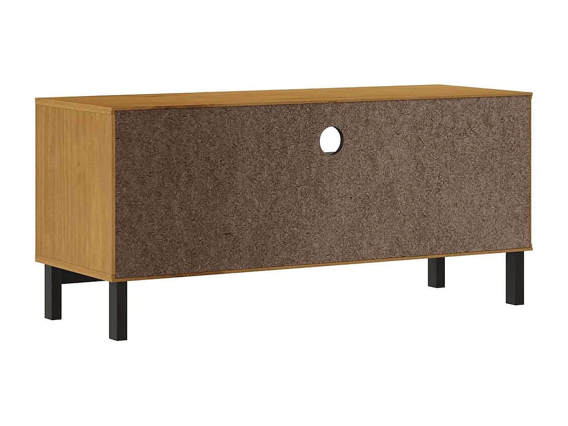 Berkfield TV Cabinet FLAM 110x40x50 cm Solid Wood Pine