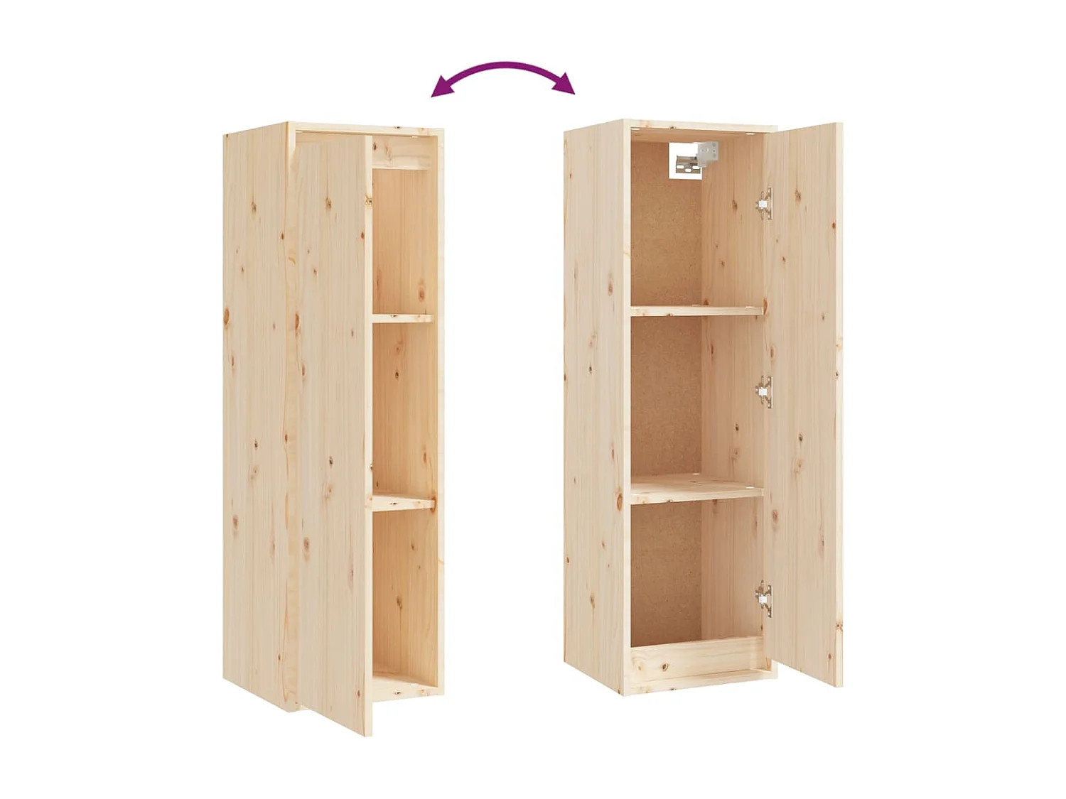 Berkfield TV Cabinets 4 pcs Solid Wood Pine