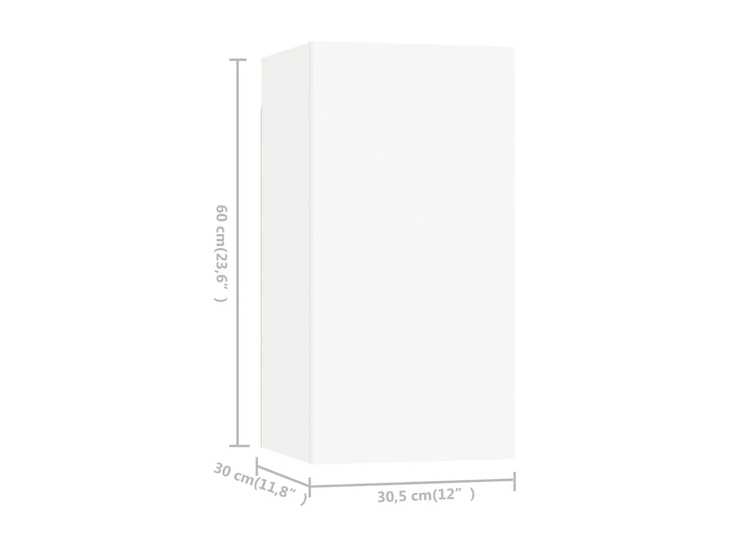 Berkfield 4 Piece TV Cabinet Set White Engineered Wood