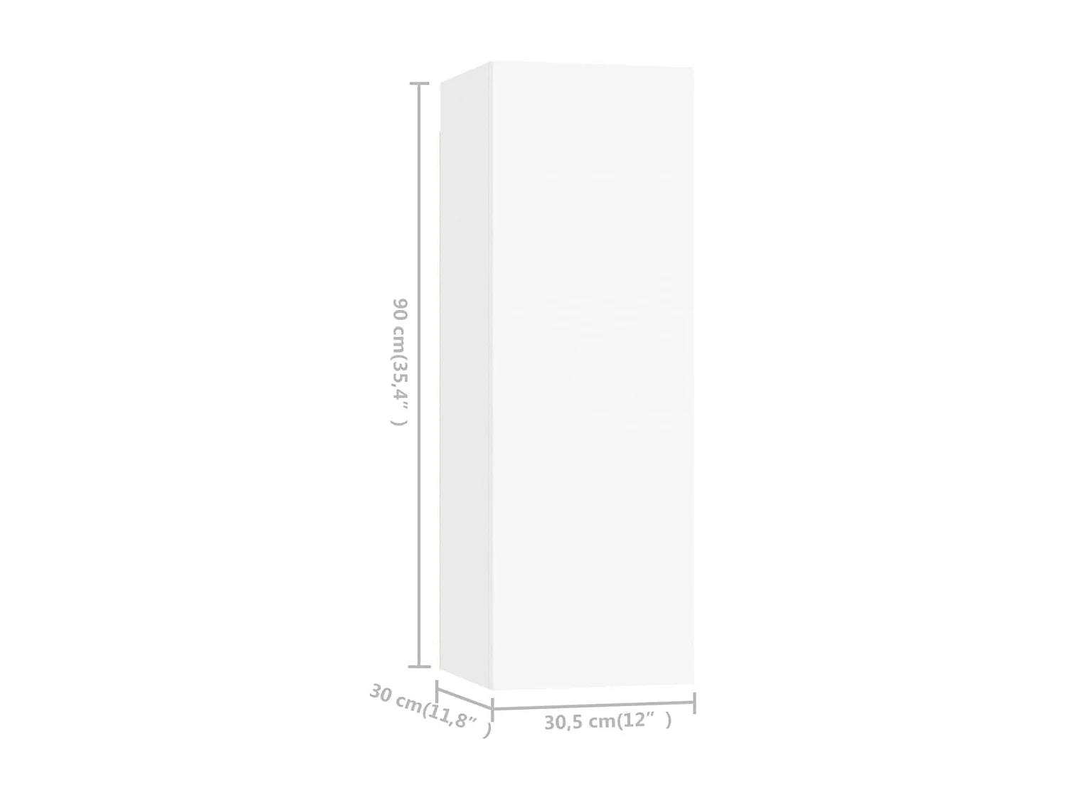 Berkfield 4 Piece TV Cabinet Set White Engineered Wood