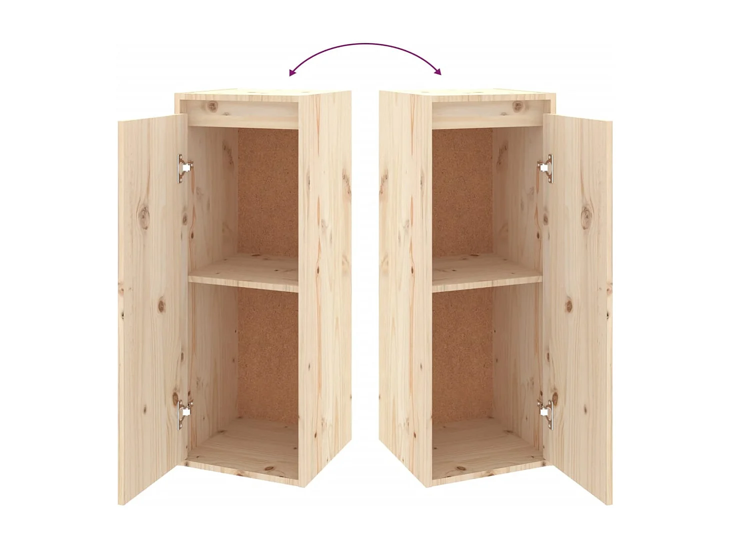 Berkfield TV Cabinets 4 pcs Solid Wood Pine