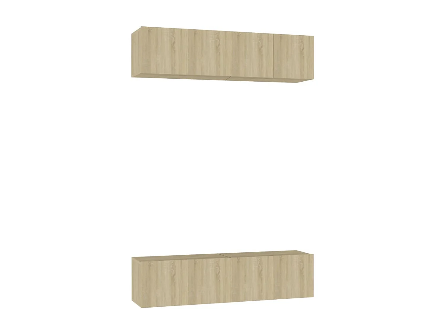 Berkfield TV Cabinets 4 pcs Sonoma Oak 60x30x30 cm Engineered Wood