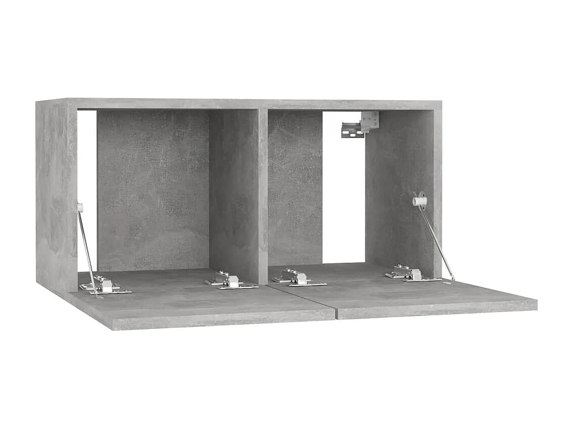 Berkfield TV Cabinets 4 pcs Concrete Grey 60x30x30 cm Engineered Wood