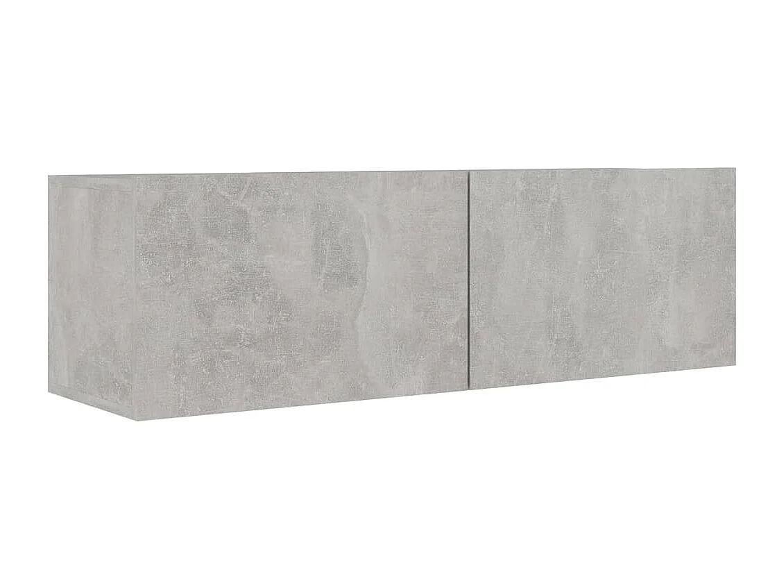 Berkfield 4 Piece TV Cabinet Set Concrete Grey Engineered Wood