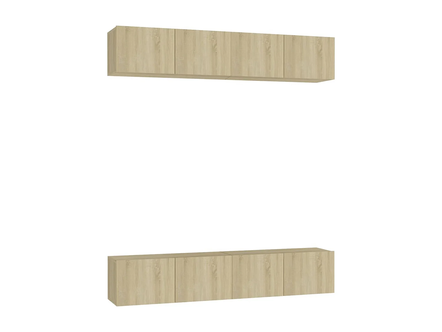 Berkfield TV Cabinets 4 pcs Sonoma Oak 80x30x30 cm Engineered Wood