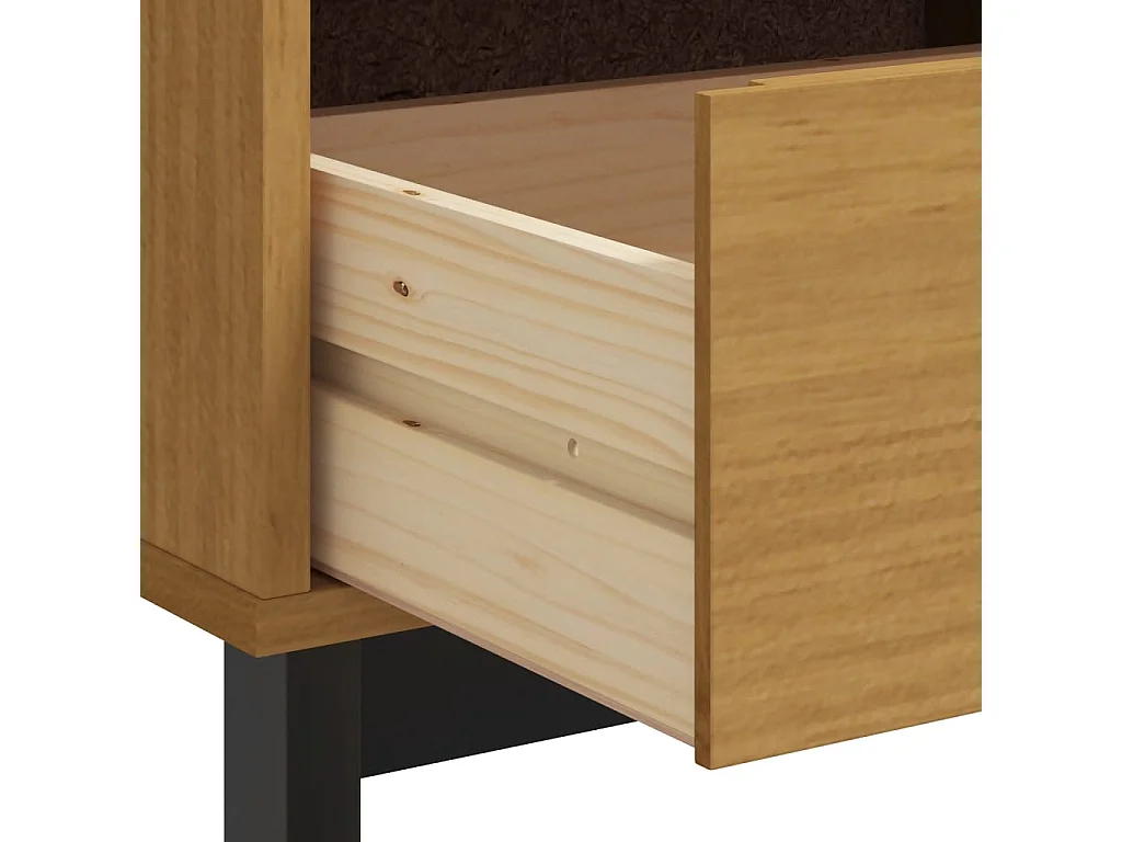 Berkfield TV Cabinet FLAM 110x40x50 cm Solid Wood Pine