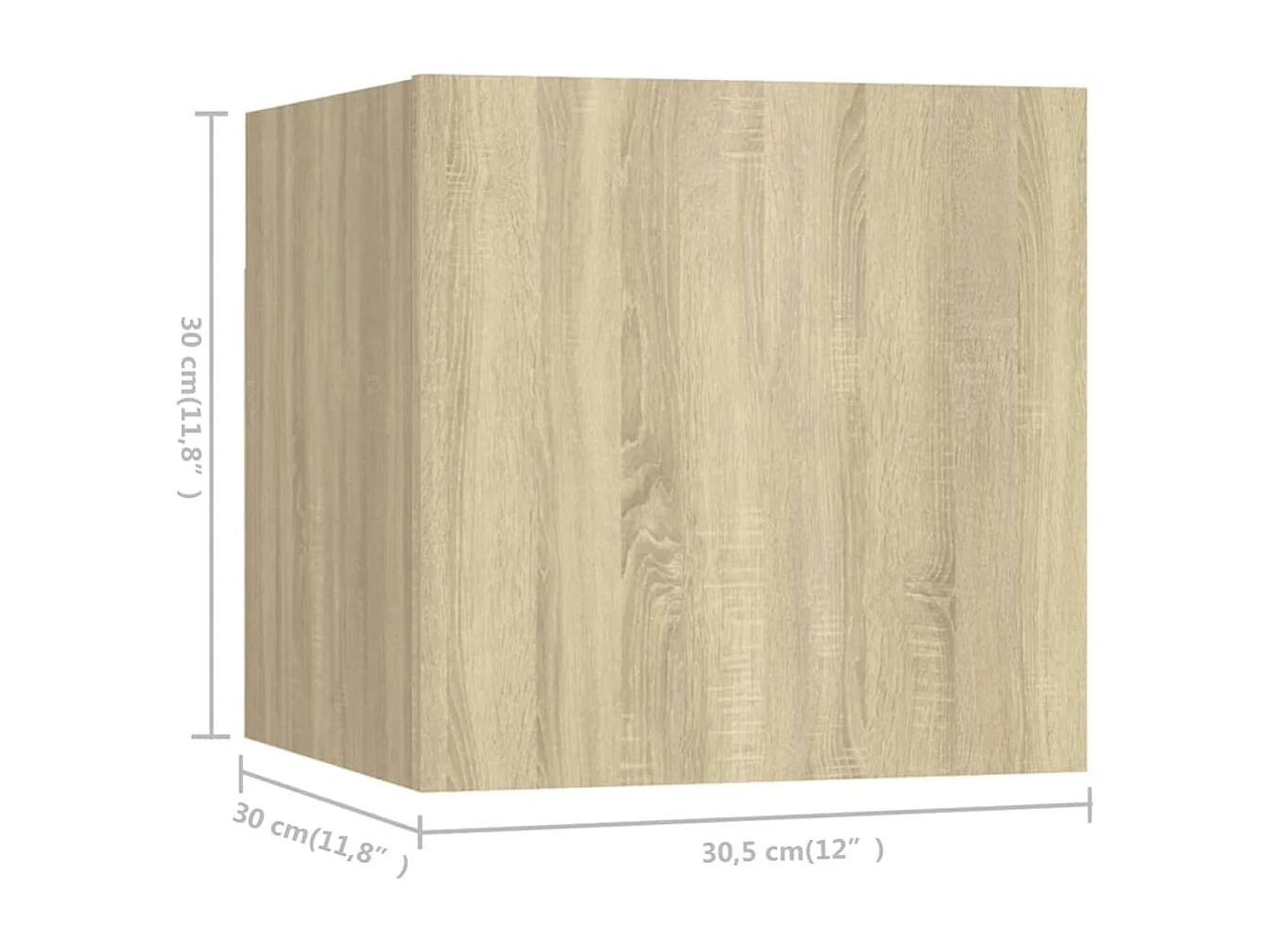 Berkfield 4 Piece TV Cabinet Set Sonoma Oak Engineered Wood