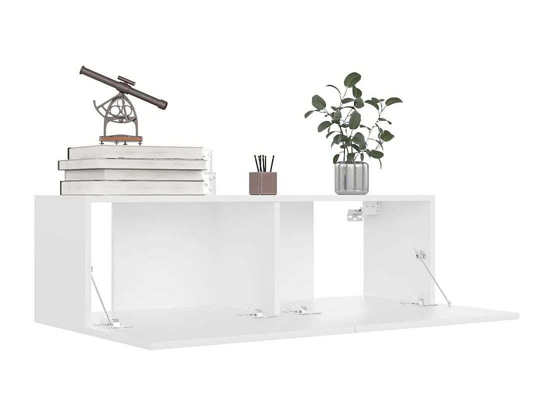 Berkfield TV Cabinets 4 pcs White 100x30x30 cm Engineered Wood