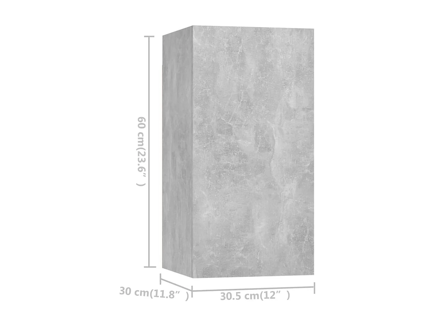 Berkfield 4 Piece TV Cabinet Set Concrete Grey Engineered Wood