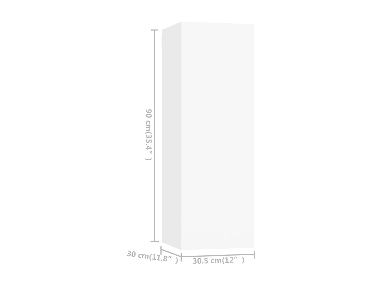 Berkfield 4 Piece TV Cabinet Set White Engineered Wood