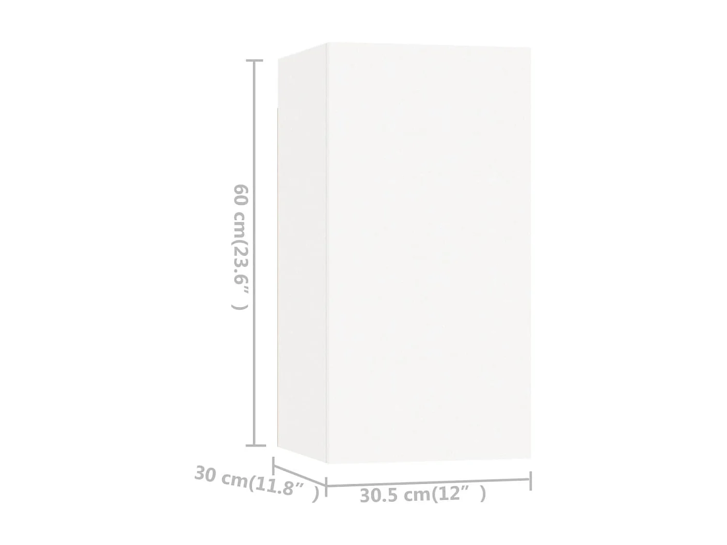 Berkfield 4 Piece TV Cabinet Set White Engineered Wood