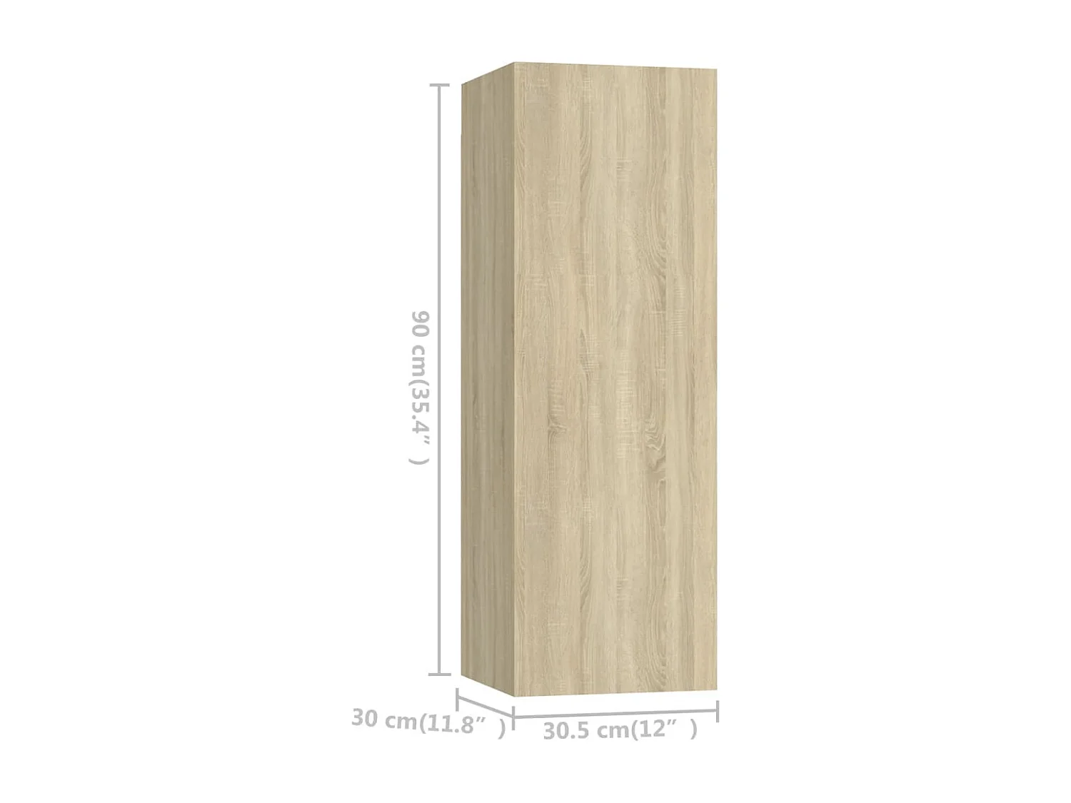 Berkfield 4 Piece TV Cabinet Set Sonoma Oak Engineered Wood