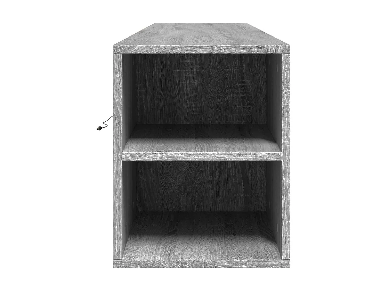 Berkfield TV Wall Cabinet with LED Grey Sonoma 180x31x39.5 cm