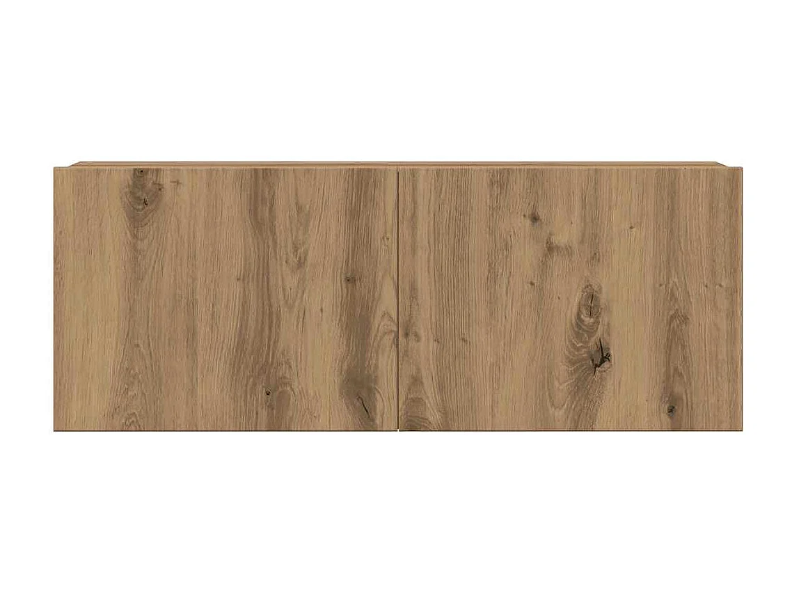 Berkfield 4 Piece TV Cabinet Set Wall-mounted Artisan Oak Engineered Wood