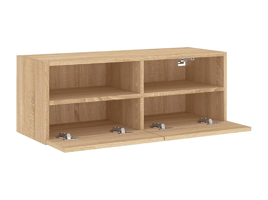 Berkfield TV Wall Cabinet Sonoma Oak 80x30x30 cm Engineered Wood