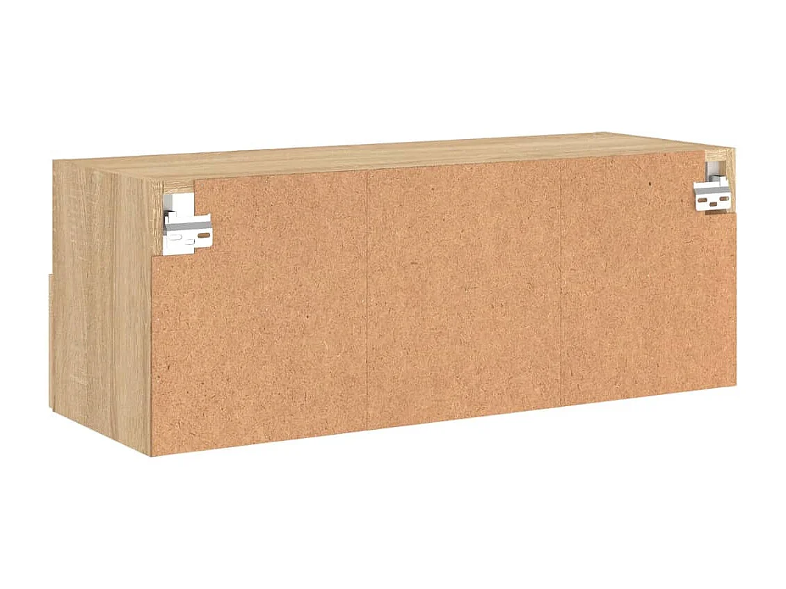 Berkfield TV Wall Cabinet Sonoma Oak 80x30x30 cm Engineered Wood
