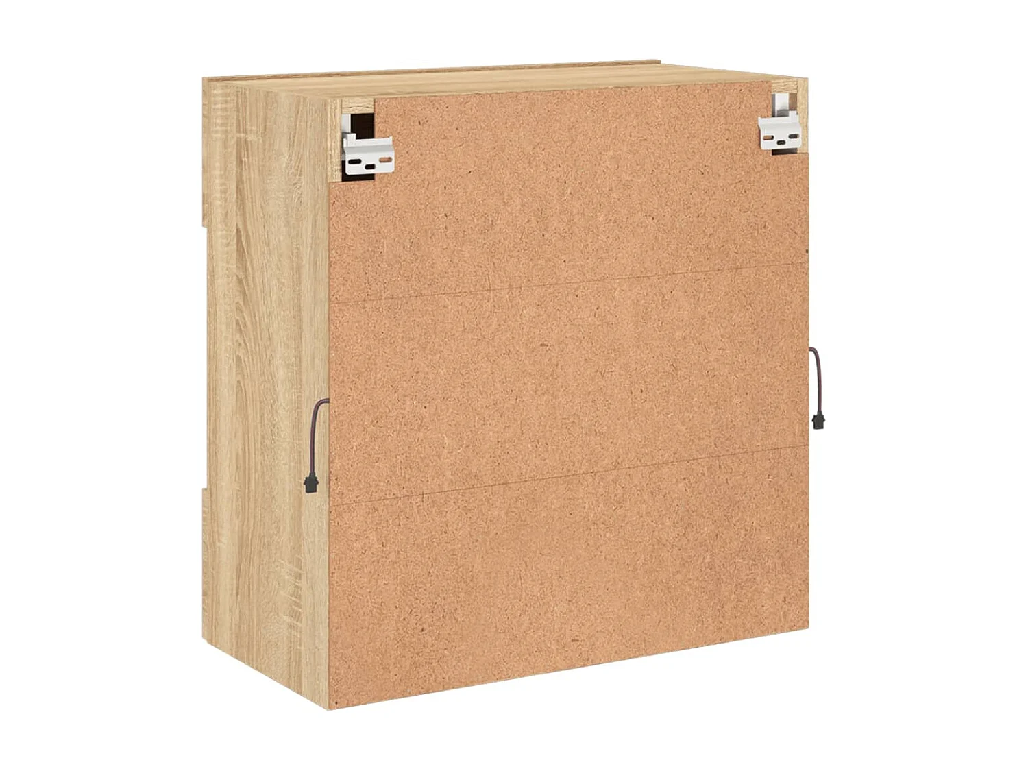Berkfield TV Wall Cabinet with LED Lights Sonoma Oak 58.5x30x60.5 cm