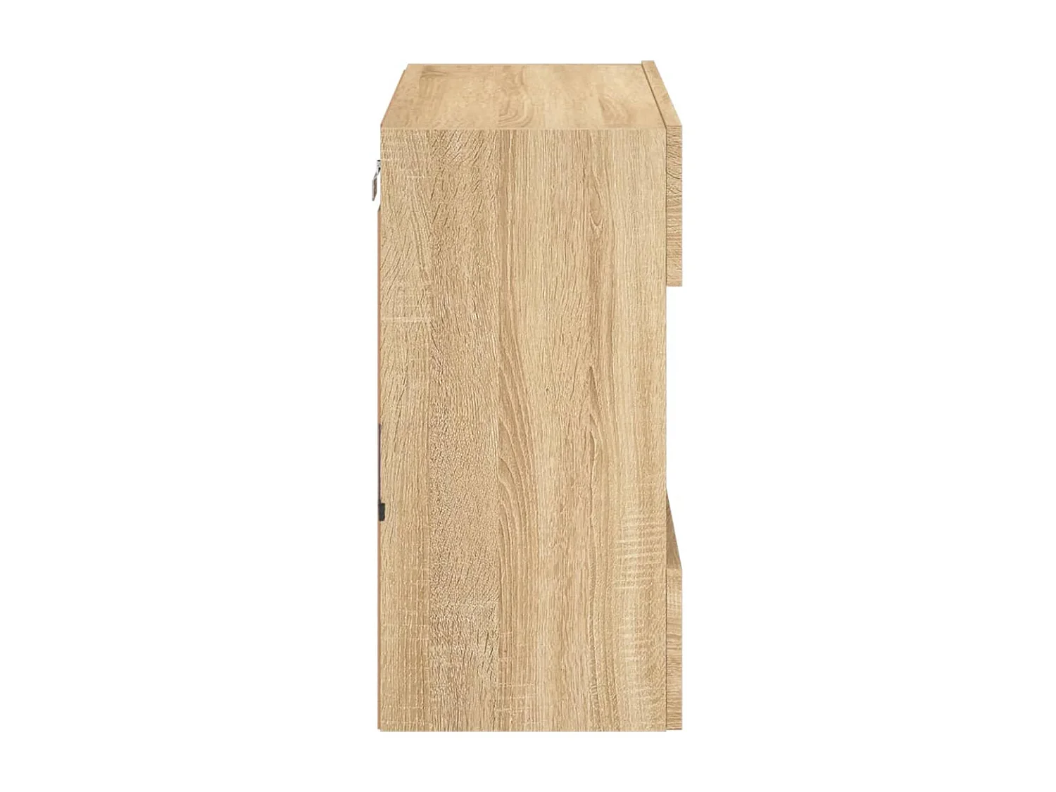 Berkfield TV Wall Cabinet with LED Lights Sonoma Oak 58.5x30x60.5 cm