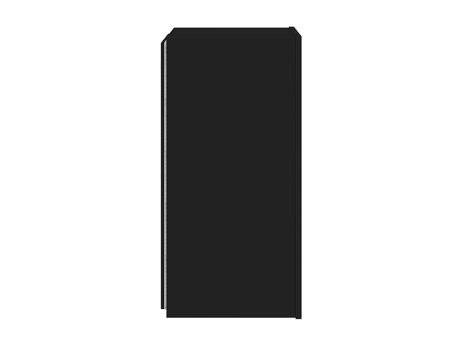 Berkfield TV Wall Cabinet with LED Lights Black 30.5x35x70 cm