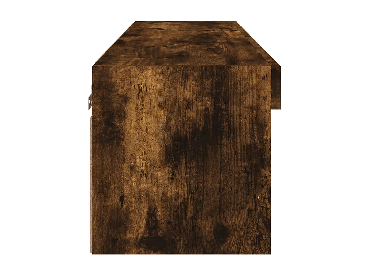 Berkfield TV Cabinet with LED Lights Smoked Oak 80x30x30 cm