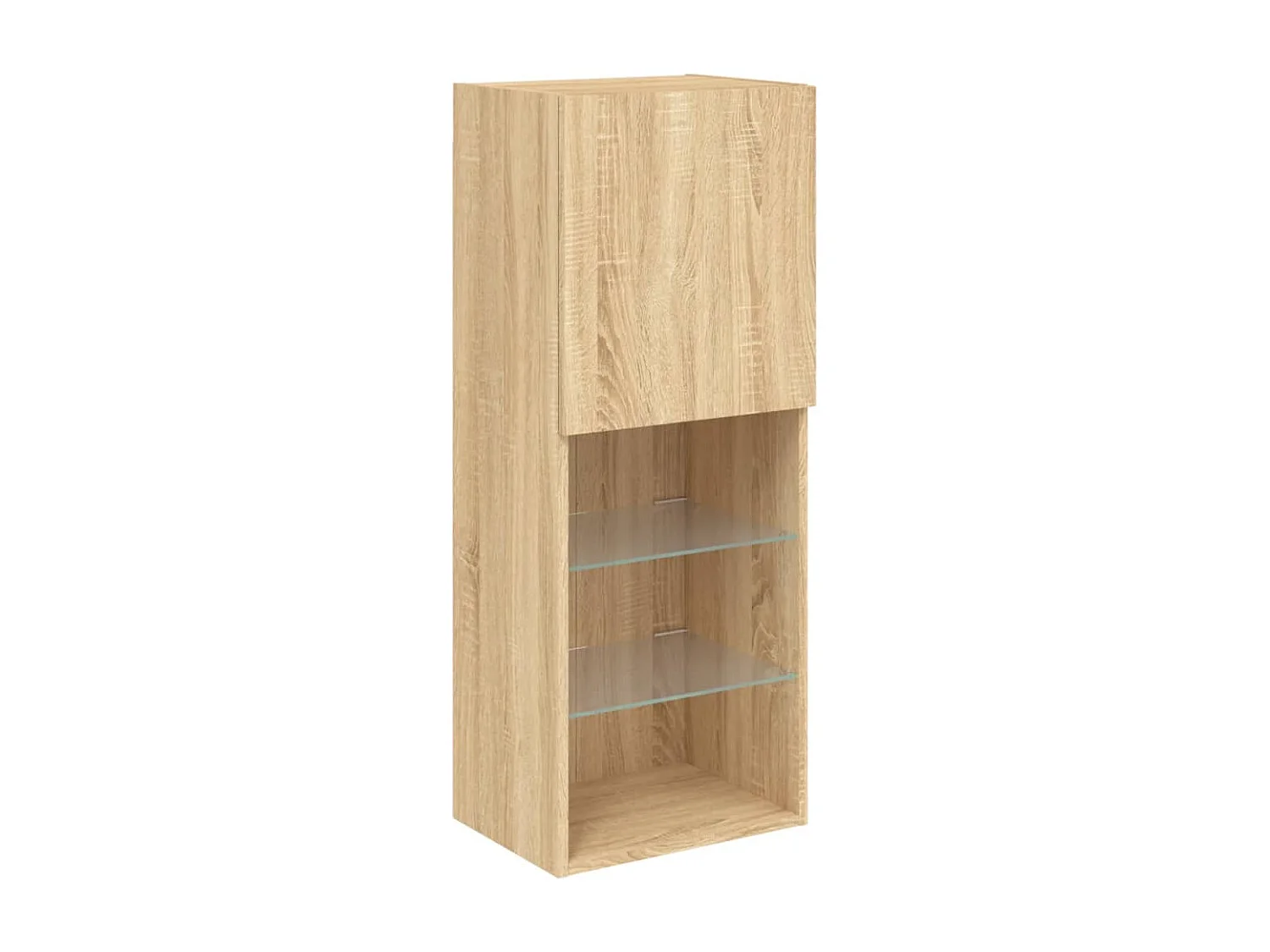 Berkfield TV Cabinet with LED Lights Sonoma Oak 40.5x30x102 cm