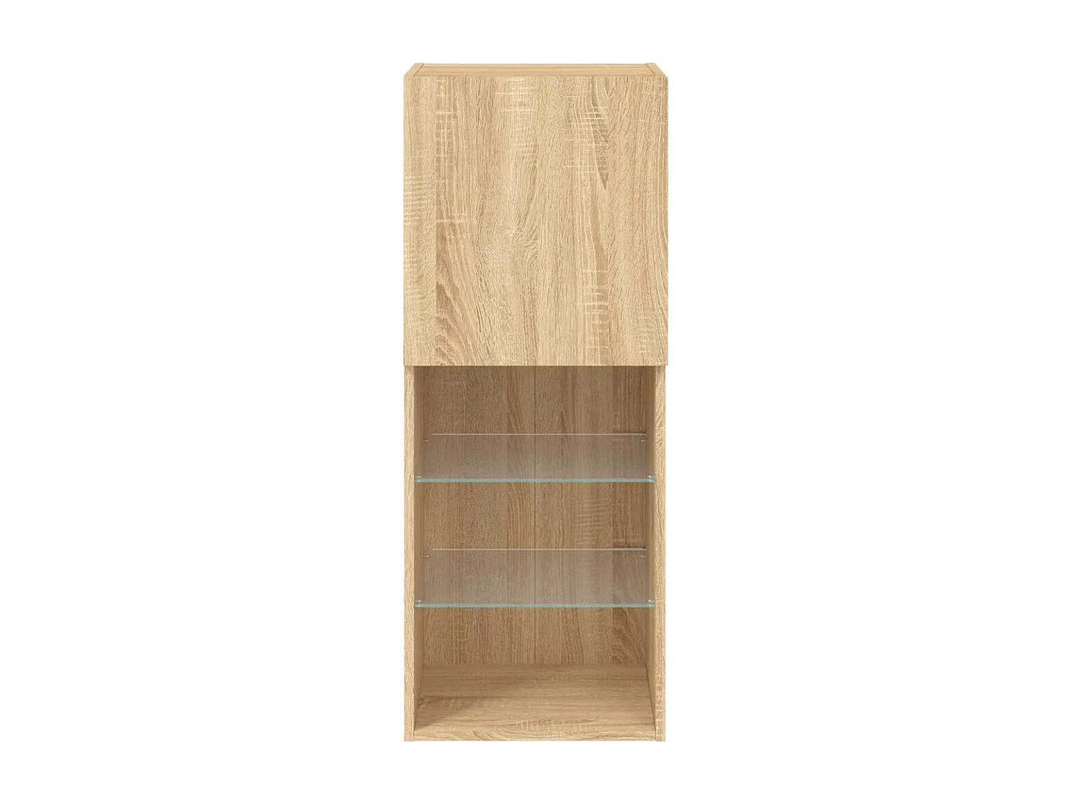 Berkfield TV Cabinet with LED Lights Sonoma Oak 40.5x30x102 cm