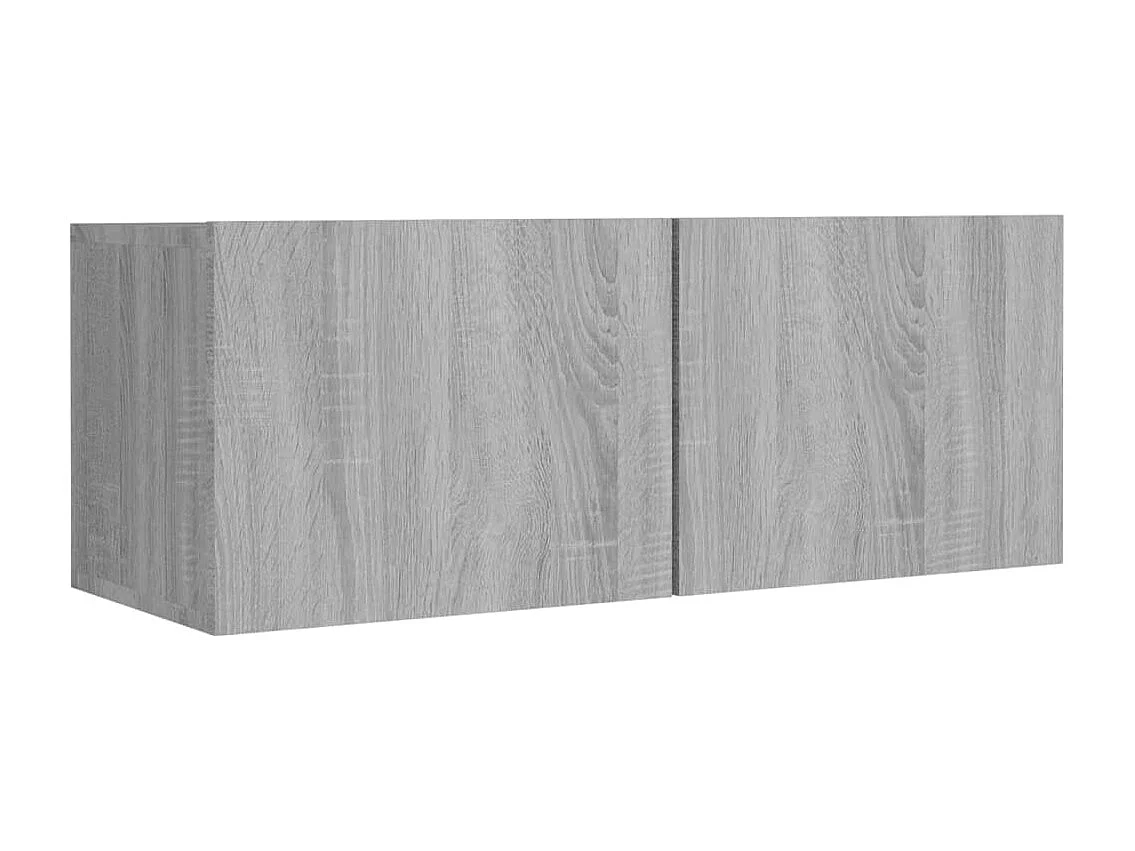 Berkfield 4 Piece TV Cabinet Set Grey Sonoma Engineered Wood