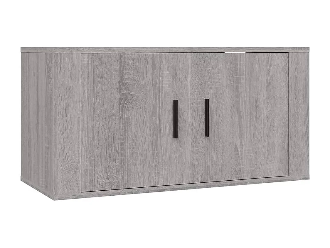 Berkfield 3 Piece TV Cabinet Set Grey Sonoma Engineered Wood