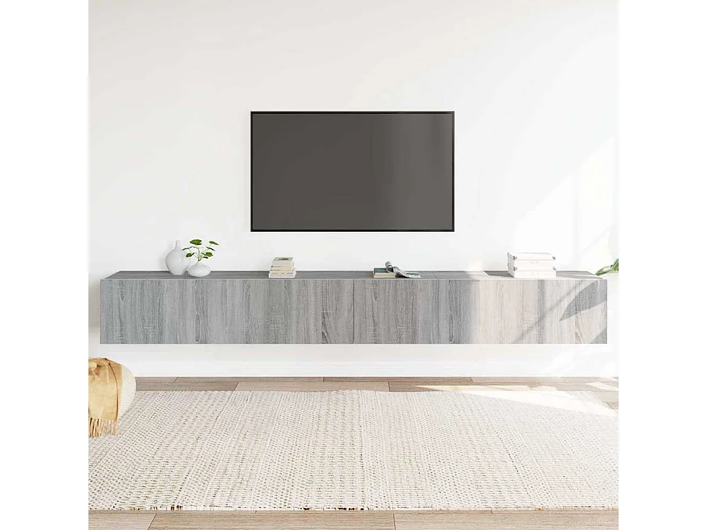 Berkfield 3 Piece TV Cabinet Set Grey Sonoma Engineered Wood