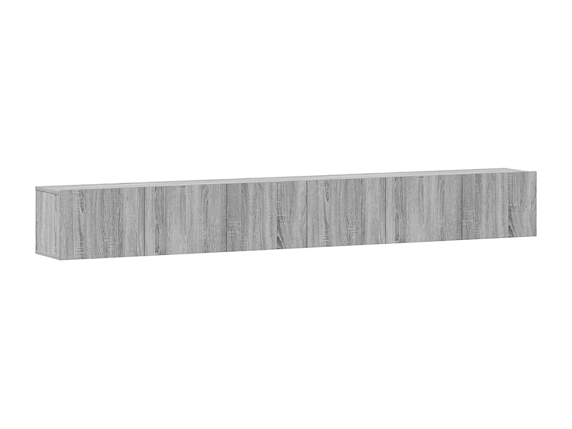 Berkfield 3 Piece TV Cabinet Set Grey Sonoma Engineered Wood