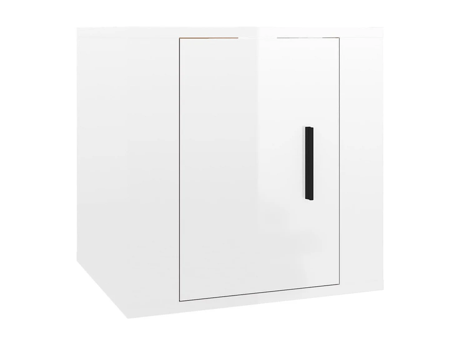 Berkfield Wall Mounted TV Cabinet High Gloss White 40x34,5x40 cm